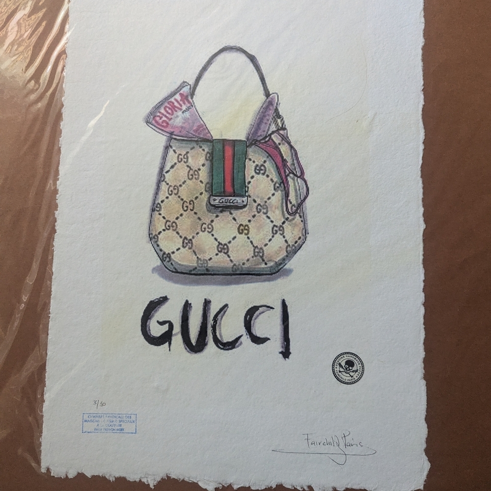 Fairchild Paris Gucci Venice Beach Bag Poster